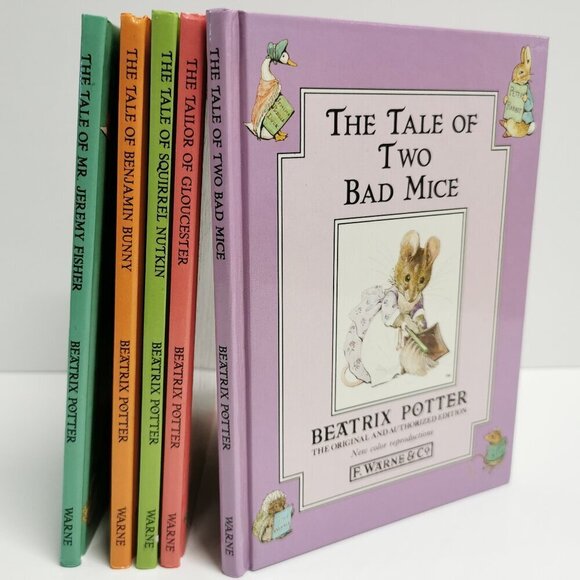 Beatrix Potter Set of 5 Books Small Illustrated Kids Stories Peter Rabbit - Picture 1 of 8